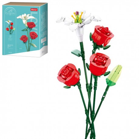 450841 KLOCKI SLUBAN KWIATY RÓŻE 267EL GAZELO