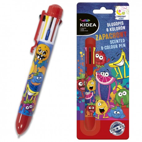 KIDEA 079438 DŁUGOPIS ZAPACHOWY 8 KOLORÓW 8w1
