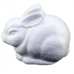 808851 STYROPIANOWY KRÓLIK 14x11 cm ZAJĄCZEK 4 szt. WIELKANOC BREWIS