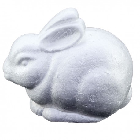 808851 STYROPIANOWY KRÓLIK 14x11 cm ZAJĄCZEK 4 szt. WIELKANOC BREWIS