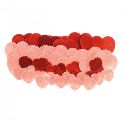 682956 NAKLEJKI Z FILCU SERDUSZKA CZERWONE/RÓŻOWE MIX WALENTYNKA 60 szt. BREWIS