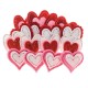 682963 NAKLEJKI Z FILCU SERDUSZKA PODWÓJNE MIX WALENTYNKA 16 szt. BREWIS