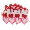 682963 NAKLEJKI Z FILCU SERDUSZKA PODWÓJNE MIX WALENTYNKA 16 szt. BREWIS