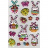 702314 NAKLEJKI WIELKANOCNE ZAJĄCZKI PISANKI PREZENTY WYPUKŁE WIELKANOC BREWIS