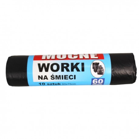 017435 WORKI DO SEGREGACJI 10 szt. CZARNE 60L 7&7