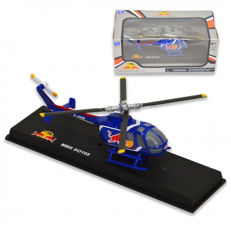 MODEL HELIKOPTER RED BULL MBB BO105 1:90 BLACK DAFFI 024083