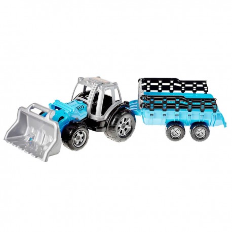 550305 TRAKTOR Z ŁADOWARKĄ I PRZYCZEPĄ 90CM FCH