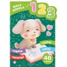 076929 S KSIĄŻECZKA MAŁA SZKOŁA ABC + 48 NAKLEJEK ZIELONA Z PIESKIEM