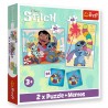 93585 TREFL PUZZLE 2w1 MEMOS LILO&STITCH WESOŁY DZIEŃ