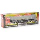029434 TIR Z PRZYCZEPĄ LAWETĄ W PUDEŁKU CZERWONY 1:43 METALOWY DROMADER