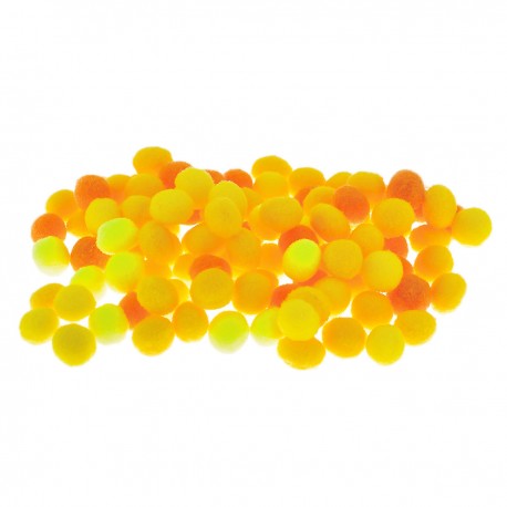 684301 POMPONY DEKORACYJNE ŻÓŁTY 10 mm MIX 100 szt. WIELKANOC BREWIS