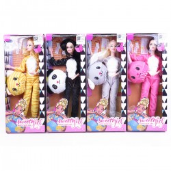 439931 LALKA W PRZEBRANIU KRÓLIKA 4 WZORY BIGTOYS