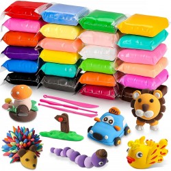 439450 MAGICZNA PIAKNOLINA PLASTELINA 24 KOLORY BIGTOYS