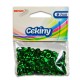 689221 CEKINY OZDOBNE BŁYSZCZĄCE ZIELONY 6 mm 10g BREWIS
