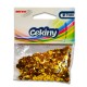 689207 CEKINY OZDOBNE BŁYSZCZĄCE ZŁOTY 6 mm 10g BREWIS