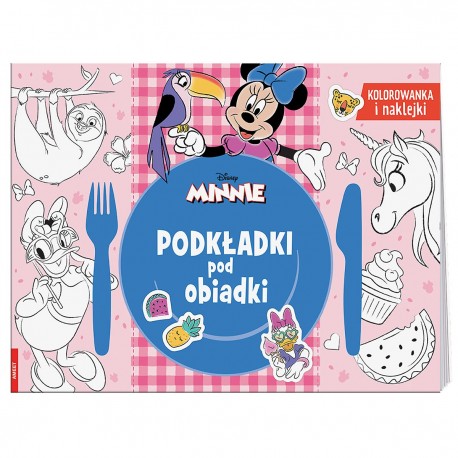 342050 AMEET DISNEY MYSZKA MINNIE - KOLOROWANKA PODKŁADKI POD OBIADKI + NAKLEJKI
