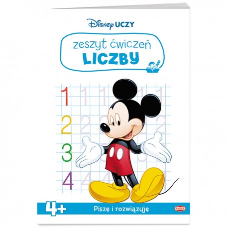 336639 AMEET DISNEY UCZY - MYSZKA MIKI - ZESZYT ĆWICZEŃ LICZBY - PISZĘ I ROZWIĄZUJĘ