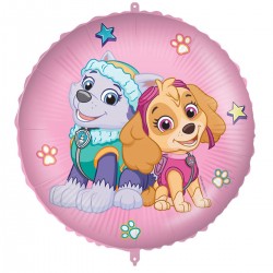 929766 BALON FOLIOWY PSI PATROL - SKYE & EVEREST KOŁO 46 cm 18" GODAN