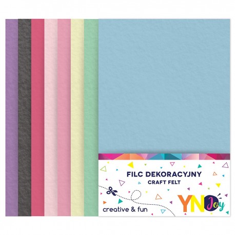 279378 FILC DEKORACYJNY 8 szt. PASTELOWE INTERDRUK