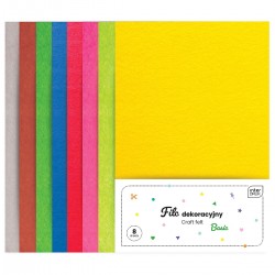 263797 FILC DEKORACYJNY 8 szt. MIX BASIC INTERDRUK