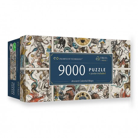 81021 TREFL PUZZLE 9000 EL. PRIME ANCIENT CELESTIAL MAPS