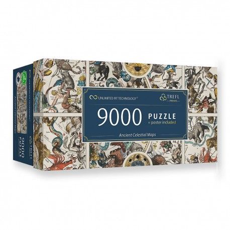 81021 TREFL PUZZLE 9000 EL. PRIME ANCIENT CELESTIAL MAPS