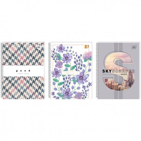 171290 KOŁOZESZYT W KRATKĘ A4 160 MIX INTERDRUK