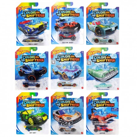 345716 HOT WHEELS SAMOCHÓD ZMIENIAJĄCY KOLOR MIX WZORÓW 1:64 DAMI