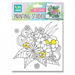 298127 STNUX ZESTAW DO MALOWANIA CANVES MAŁY - KWIATY