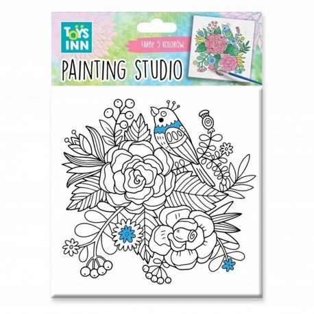 298134 STNUX ZESTAW DO MALOWANIA CANVES MAŁY - PTAK