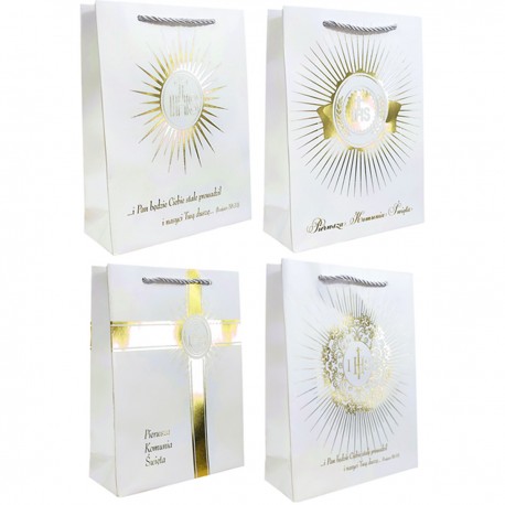 919329 TORBA OZDOBNA KOMUNIA ŚWIĘTA M 32x26x10 W&K