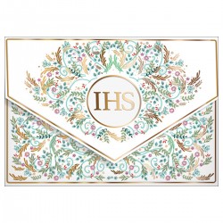 482429 KARNET A5 KOPERTA KOLOROWE LIŚCIE IHS PIERWSZA KOMUNIA ŚWIĘTA HENRY