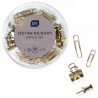 346384 ZESTAW BIUROWY 120 el. SATIN GOLD INTERDRUK