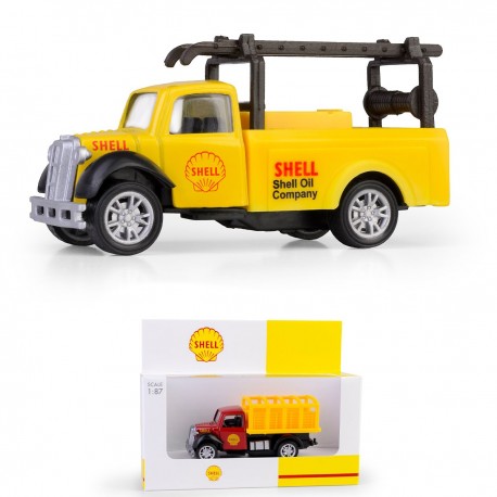 AUTO METALOWE SHELL OLD TIMER Z DRABINĄ MODEL 1:87 DAFFI 115569