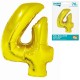 145533 BALON FOLIOWY CYFRA 4 ZŁOTY 76 CM SMART GODAN