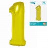 144543 BALON FOLIOWY CYFRA 1 ZŁOTY 76 CM SMART GODAN