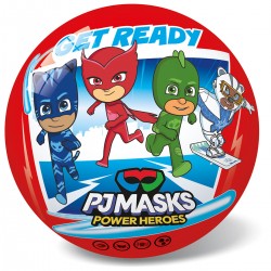 133012 PIŁKA GUMOWA PJMASKS HERO POWER 23 CM BEST MS TOYS