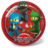 131308 MINI PIŁKA GUMOWA NINJA CZERWONY 14 CM BEST MS TOYS