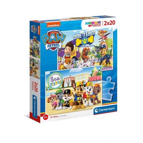 247790 CLEMENTONI PUZZLE 2X20 EL PSI PATROL
