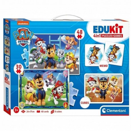 182916 CLEMENTONI PUZZLE 4w1 EDUKIT PSI PATROL