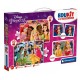 182978 CLEMENTONI PUZZLE 4w1 EDUKIT KSIĘŻNICZKI