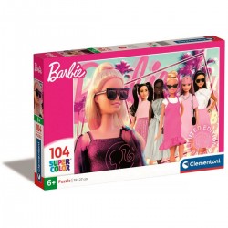 257522 CLEMENTONI PUZZLE 104 el. BARBIE SUPERCOLOR