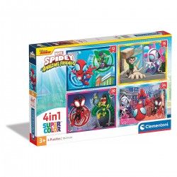 215287 CLEMENTONI PUZZLE 4w1 SPIDEY AND HIS AMAZING FRIENDS SUPERCOLOR