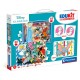182909 CLEMENTONI PUZZLE 4w1 EDUKIT DISNEY CLASSIC