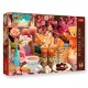10802 TREFL PUZZLE 1000 el. WSZYSTKO CO PRZYJEMNE, KOTY - TEA TIME PREMIUM PLUS QUALITY