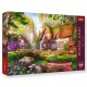 10804 TREFL PUZZLE 1000 el. UROCZA CHATKA W LESIE - TEA TIME PREMIUM PLUS QUALITY