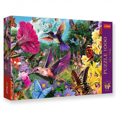 10806 TREFL PUZZLE 1000 el. OGRÓD DLA PTAKÓW - TEA TIME PREMIUM PLUS QUALITY