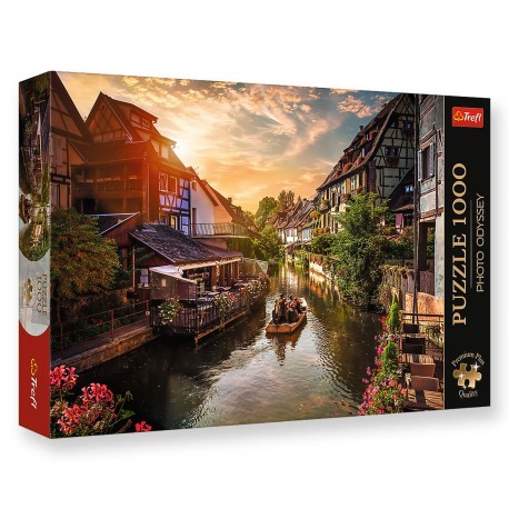 10817 TREFL PUZZLE 1000 el. MAŁA WENECJA W COLMAR, FRANCJA - PHOTO ODYSSEY PREMIUM PLUS QUALITY