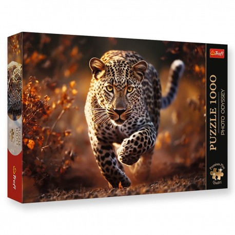 10818 TREFL PUZZLE 1000 el. DZIKI LEOPARD - PHOTO ODYSSEY PREMIUM PLUS QUALITY