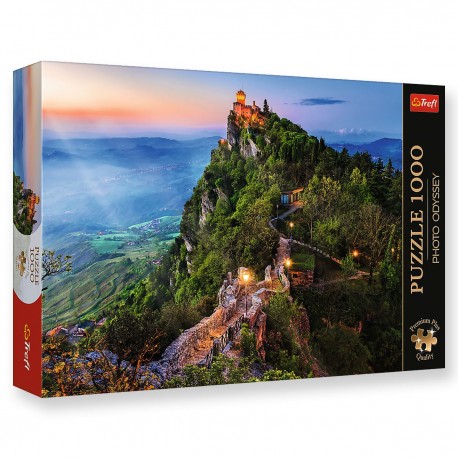 10822 TREFL PUZZLE 1000 el. WIEŻA CESTA, SAN MARINO - PHOTO ODYSSEY PREMIUM PLUS QUALITY